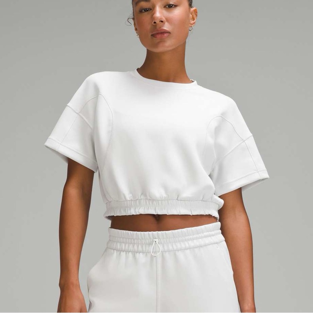 Lululemon Softstreme Gathered T-Shirt in Light Vapor